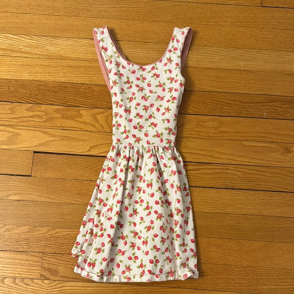 Polo by Ralph Lauren White and Red Sundress Sleeveless Scoop Neck